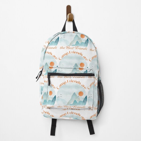 Item preview, Camp Friends are the Best Friends - Orange Mountains designed and sold by Unaiza Khalid.