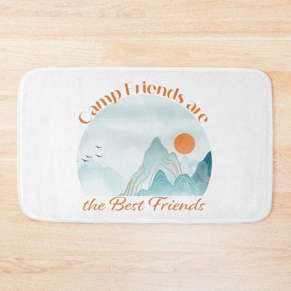 Item preview, Camp Friends are the Best Friends - Orange Mountains designed and sold by Unaiza Khalid.