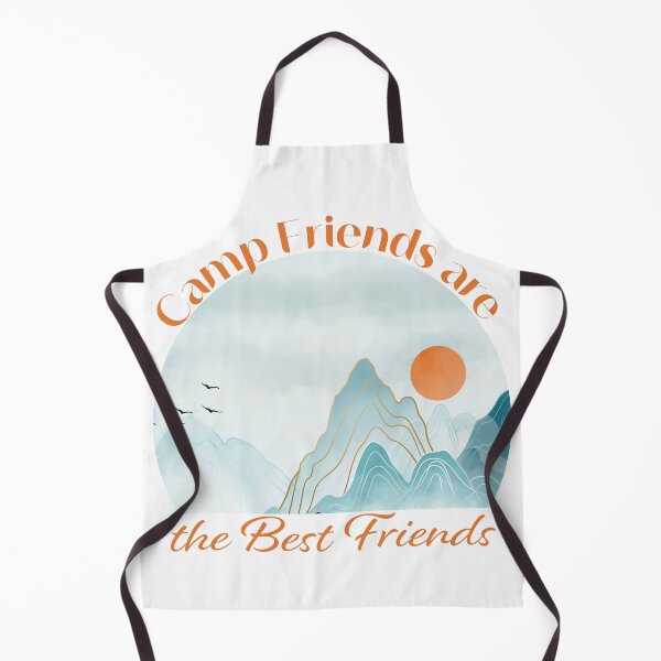 Item preview, Camp Friends are the Best Friends - Orange Mountains designed and sold by Unaiza Khalid.