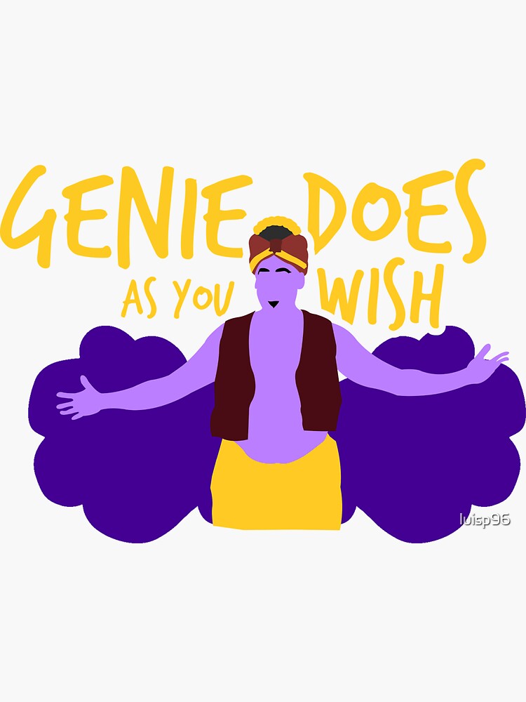 genie-does-as-you-wish-joe-gatto-impractical-jokers-sticker-by