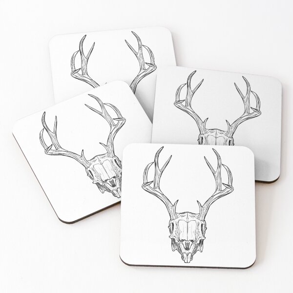 Item preview, Deer Skull Drawing designed and sold by LeoLabs.