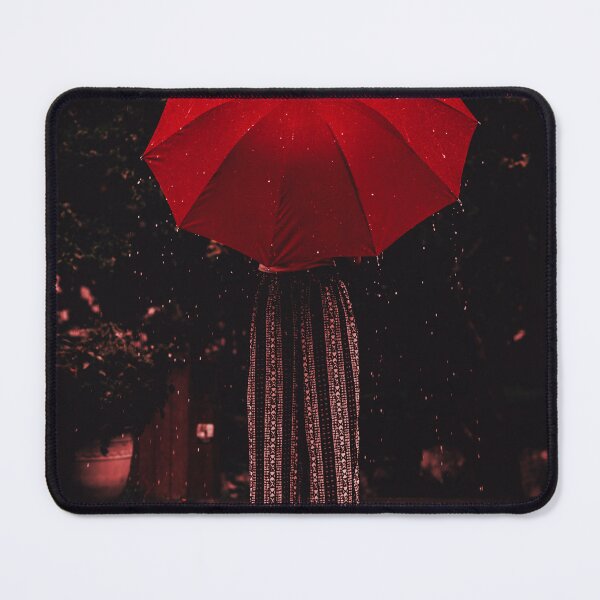 Item preview, Girl with red umbrella in rain designed and sold by Vikassharma28.