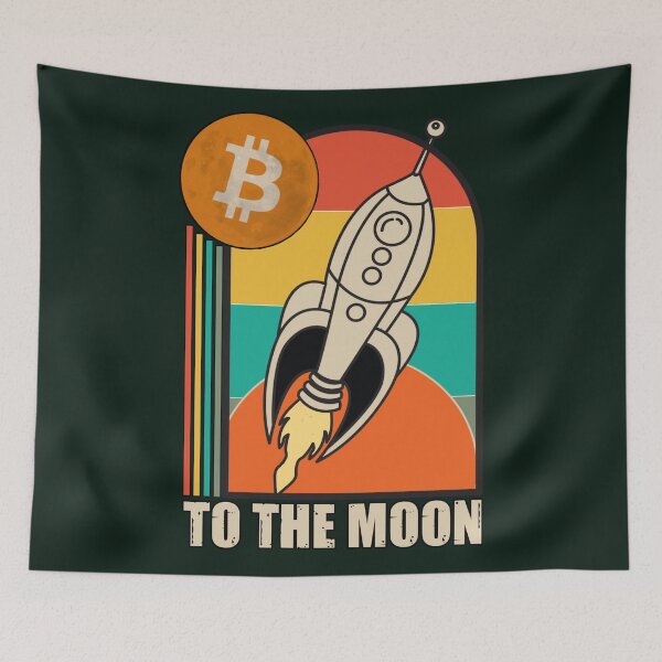 Item preview, Bitcoin to the moon designed and sold by SidTastic .