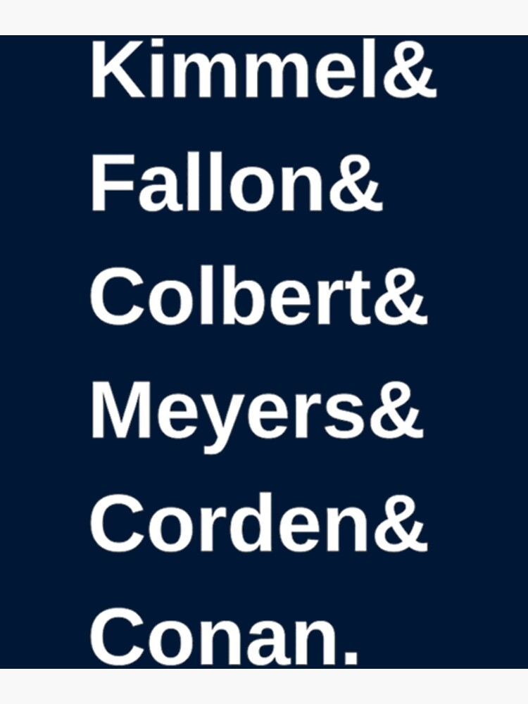 "Late Night Talk Show Host " Poster for Sale by PamPan2 | Redbubble