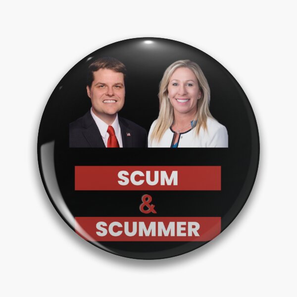 Item preview, marjorie taylor greene and matt gaetz scum and scummer    designed and sold by PamPan2.