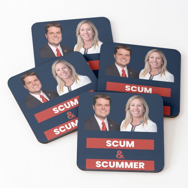 Item preview, marjorie taylor greene and matt gaetz scum and scummer    designed and sold by PamPan2.
