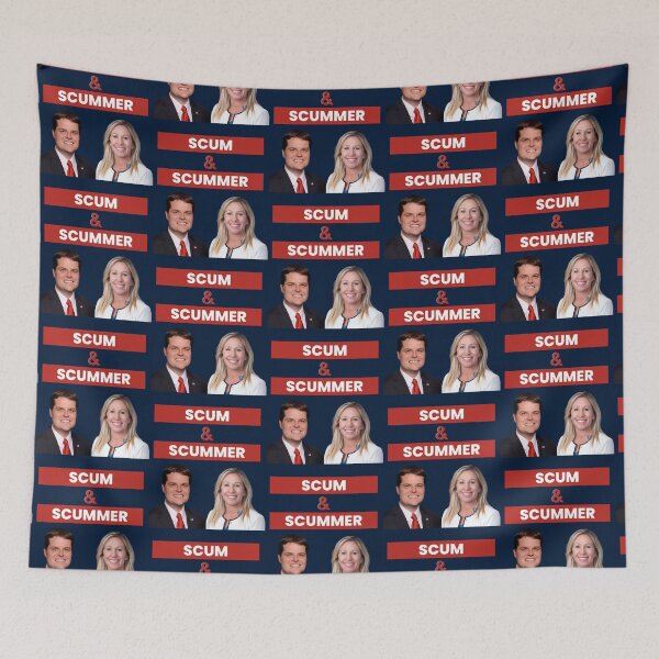 Item preview, marjorie taylor greene and matt gaetz scum and scummer    designed and sold by PamPan2.