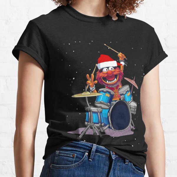 Christmas Muppet Animal Drummer Classic T-Shirt