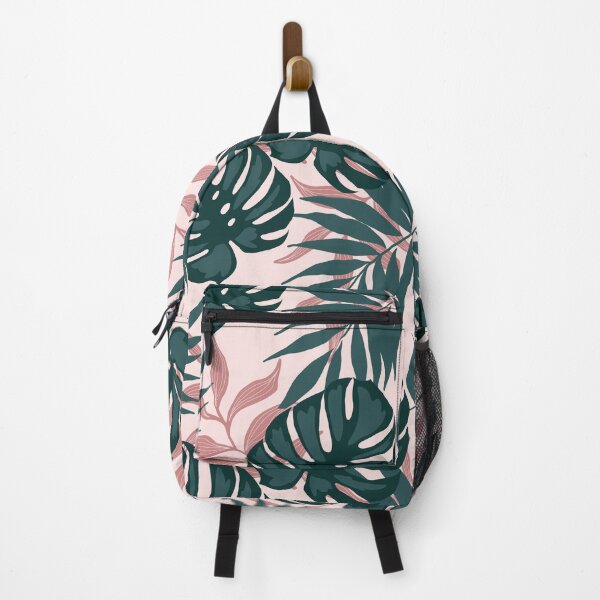 Item preview, Tropical green and pink leaves  designed and sold by Dinablal.