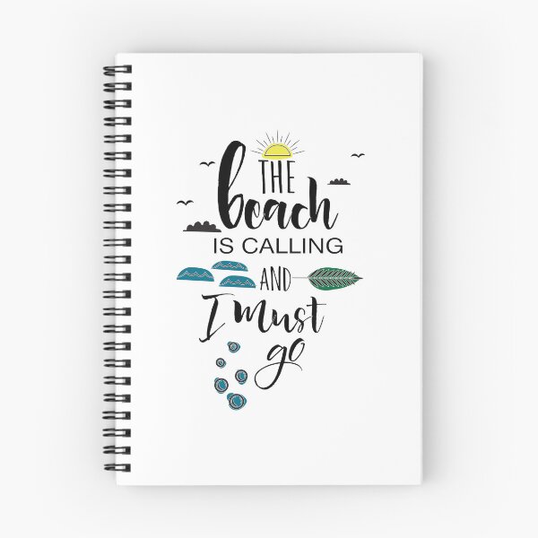 Item preview, Beach is calling & I must go - Black white designed and sold by Unaiza Khalid.