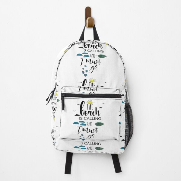 Item preview, Beach is calling & I must go - Black white designed and sold by Unaiza Khalid.