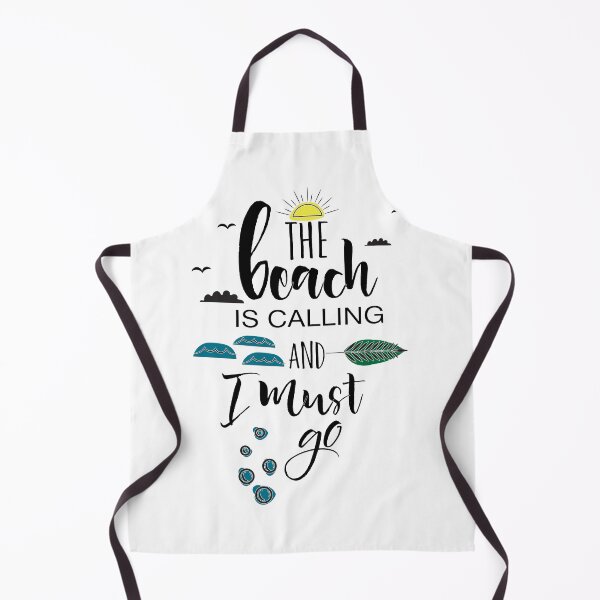 Item preview, Beach is calling & I must go - Black white designed and sold by Unaiza Khalid.