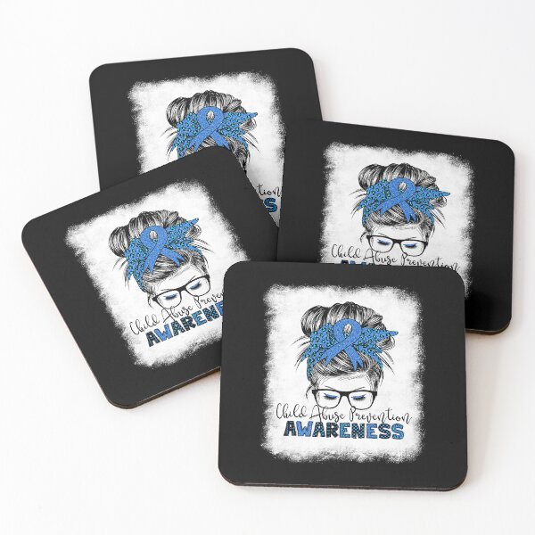 Item preview, Child Abuse Prevention Awareness Messy Hair Bun Women designed and sold by HaaChris-Artis.