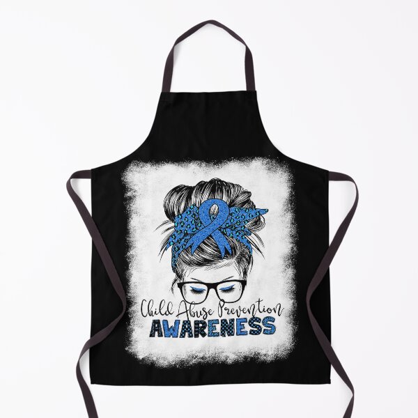 Item preview, Child Abuse Prevention Awareness Messy Hair Bun Women designed and sold by HaaChris-Artis.