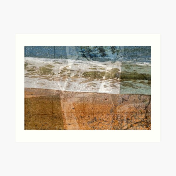 toss your cares out to the sea Art Print