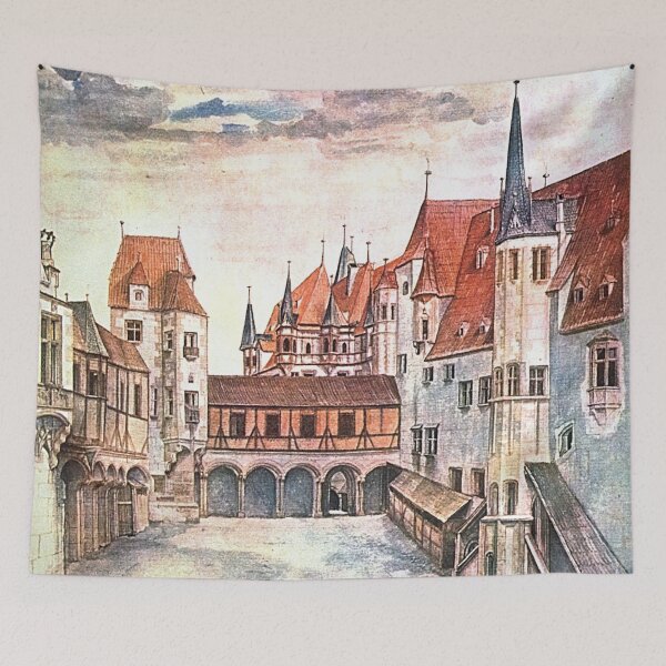 Item preview, Courtyard of the former castme in innsbruk without by albrecht durer artwork  designed and sold by Golido.