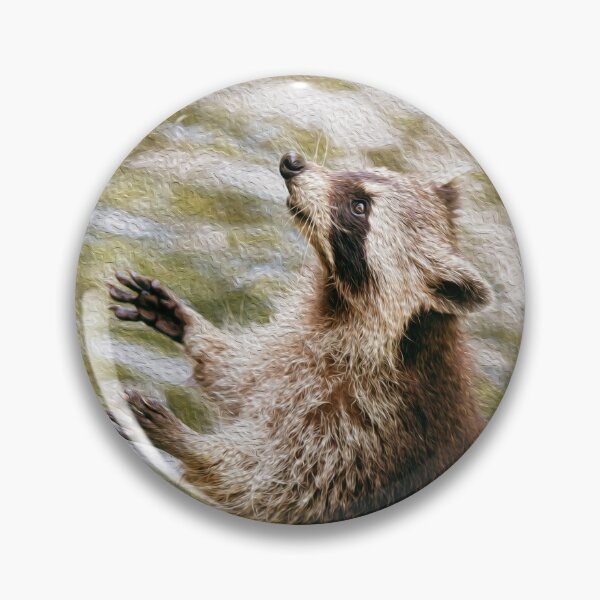 Item preview, Cute Racoon Begging for food designed and sold by friendlyfauna.