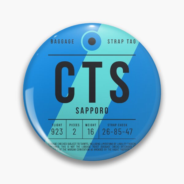 Artikelvorschau, Luggage Tag E - CTS Sapporo Japan entworfen und verkauft von VoodooCircus.