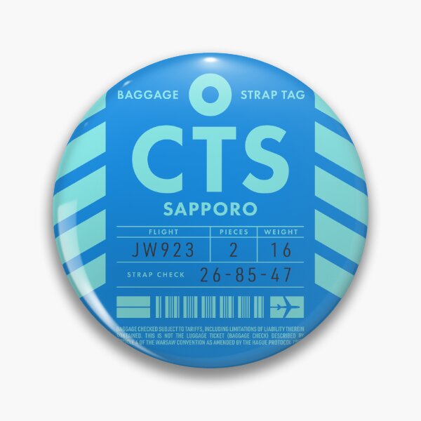 Artikelvorschau, Luggage Tag D - CTS Sapporo Japan entworfen und verkauft von VoodooCircus.