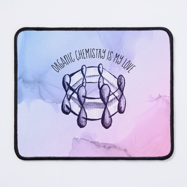 Item preview, Organic Chemistry Is My Love Watercolor Benzene Molecule designed and sold by Boriana Giormova.