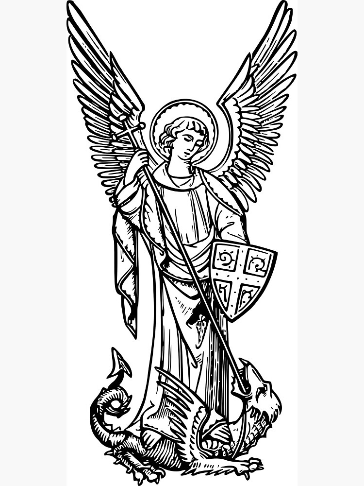 "St. Michael" Art Print for Sale by seriouscereal | Redbubble