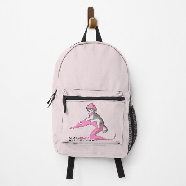 Item preview, cowboy cat and worm (pink) designed and sold by papercreatyre.