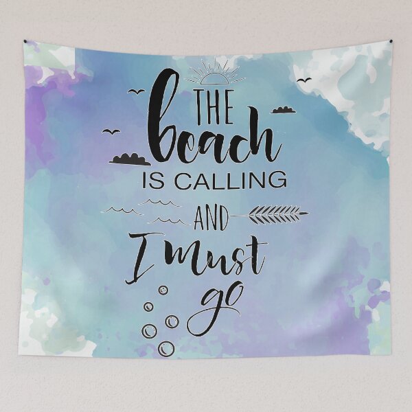 Item preview, Beach is calling & I must go - Blue Splash designed and sold by Unaiza Khalid.