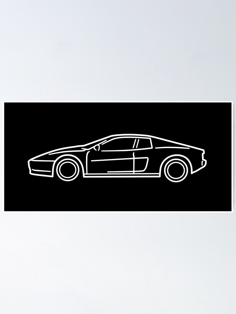 Imagen 1 de 3, Póster con la obra Ferrari 512 TR, diseñada y vendida por AutoClub.