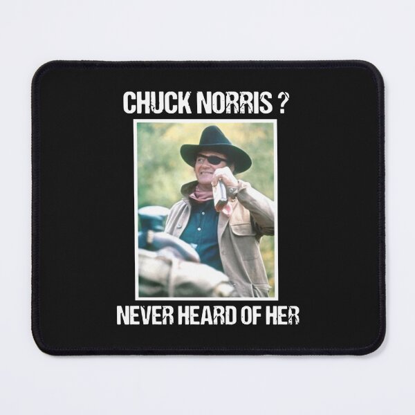 Item preview, chuck norris never heard of her america designed and sold by jamiefqk.