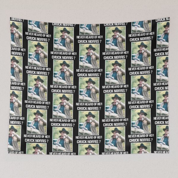 Item preview, chuck norris never heard of her america designed and sold by jamiefqk.