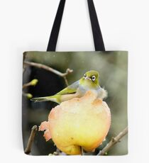 Snow Is One Thing!!..But Wind.. It's Just The CHERRY on Top!! - Silver-Eye - NZ Tote Bag