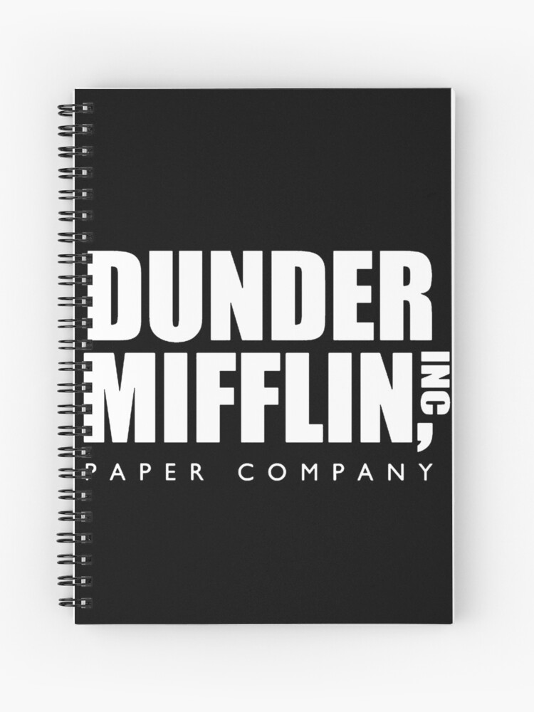 Black dunder Mifflin Logo From Tv Show the Office 3D 