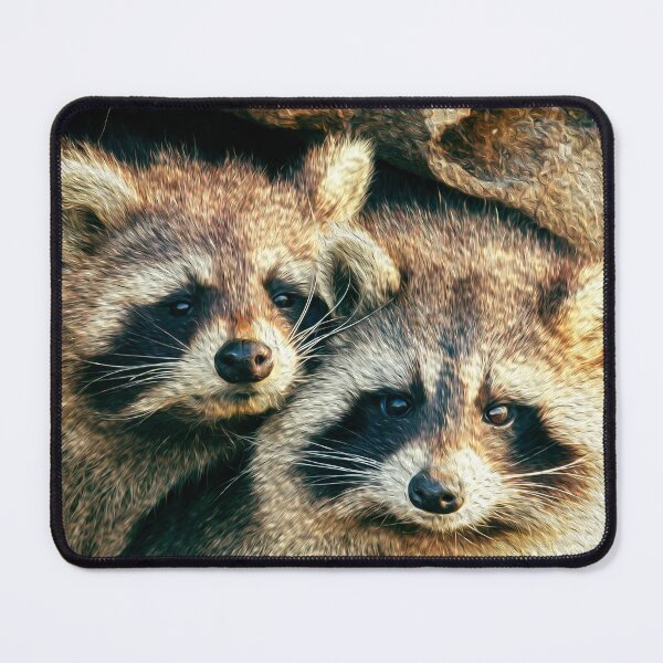 Item preview, Racoon Friends Snuggling designed and sold by friendlyfauna.