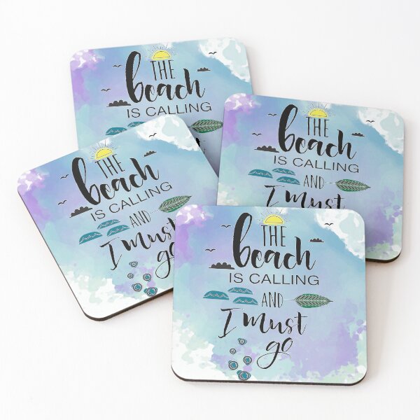 Item preview, Beach is calling & I must go - Colorful designed and sold by Unaiza Khalid.