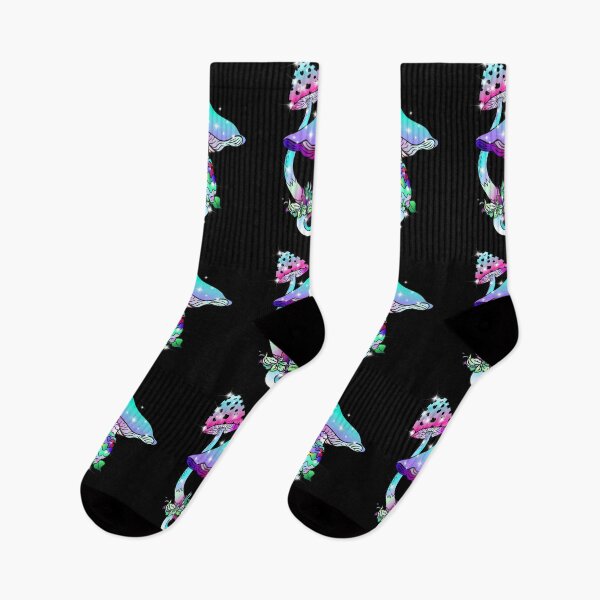 Item preview, Neon Magic Mushrooms With Eye Fantasy Psychedelic designed and sold by Ascooepics.