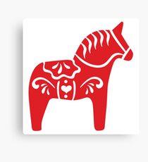 Dala Pferd Leinwanddruck