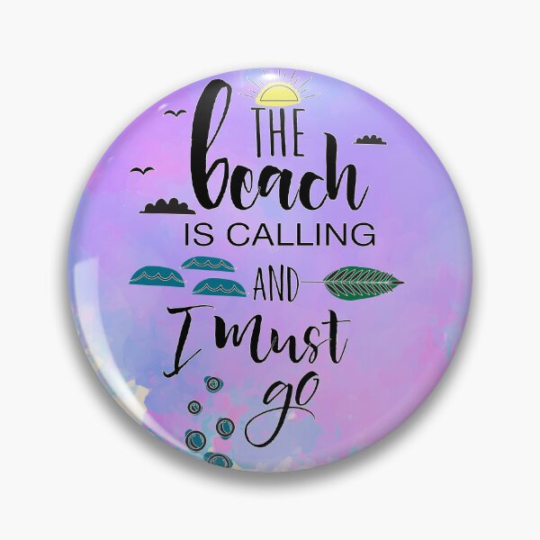 Item preview, Beach is calling & I must go - Purple designed and sold by Unaiza Khalid.