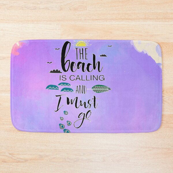 Item preview, Beach is calling & I must go - Purple designed and sold by Unaiza Khalid.