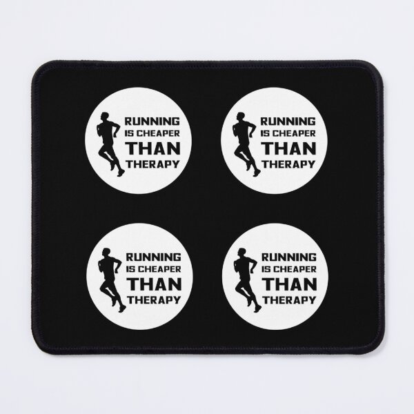 Item preview, Running Is Cheaper Than Therapy Sticker designed and sold by verarheaf9.