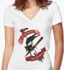 Keine Trauernden keine Beerdigungen Shirt mit V-Ausschnitt