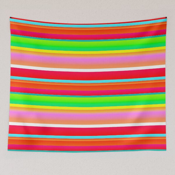 Item preview, Bright summer color palette striped (summer style) designed and sold by lausn.