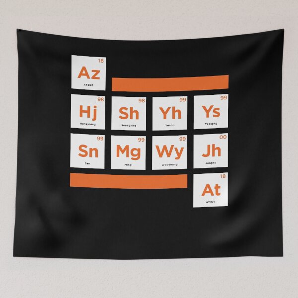 Item preview, Funny Gift For Light Blue Ateez Periodic Table Vintage Photograp designed and sold by JadeMckay083.