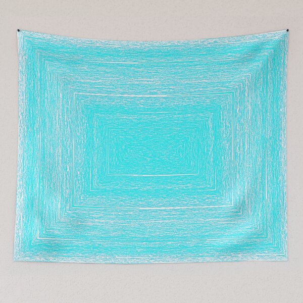 Item preview, SWEET BLUE CYAN LIGHTLY STRIPED WHITE. designed and sold by Ralek.