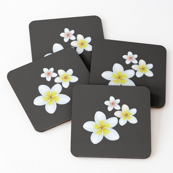 Item preview, Tropical plant plumeria frangipani flowers designed and sold by MaryMaster.