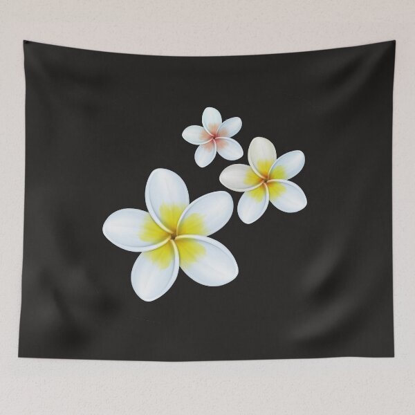 Item preview, Tropical plant plumeria frangipani flowers designed and sold by MaryMaster.