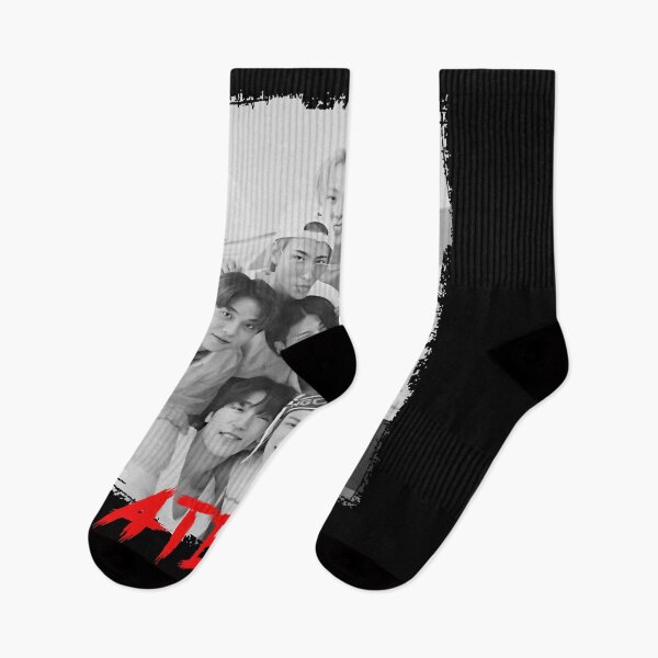 Item preview, Funny Gifts Ateez Kpop Group Members Black And White Kpop Rgb Color Design Vintage Retro designed and sold by JadeMckay083.