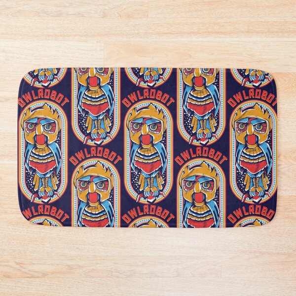 Item preview, Owl Robot - Indian Red Retro Mascot designed and sold by The Patootoos.