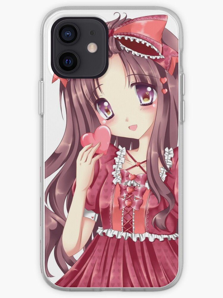 Cute Lolita Anime Manga Girl Kawaii Valentine Iphone Case Cover By Pantsuchii Redbubble