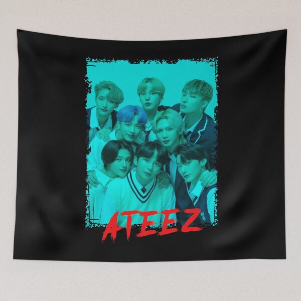Item preview, Funny Man Ateez Kpop Group Members Blue Kpop Rgb Color Design Awesome For Music Fans designed and sold by JadeMckay083.