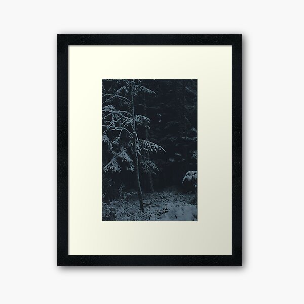 Winter Dark Framed Art Print